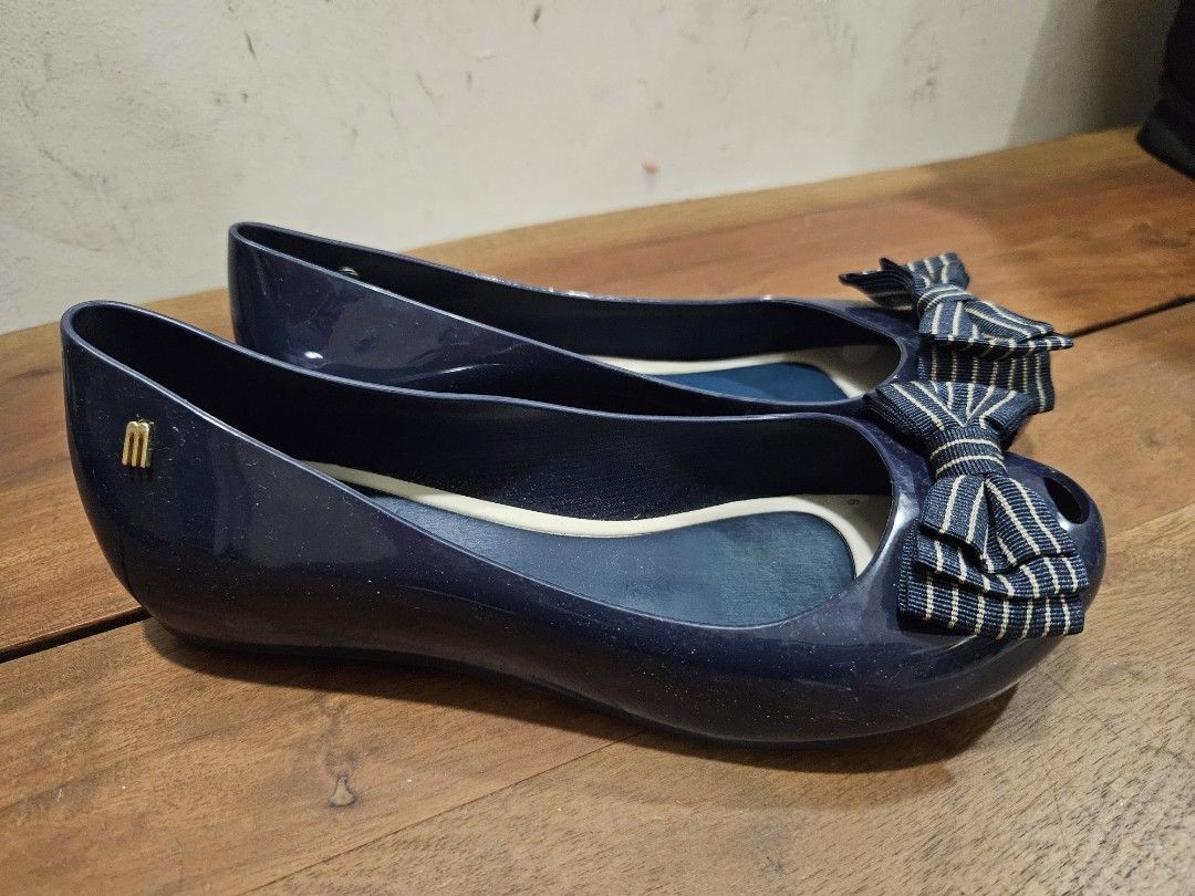 Navy melissa shoes discount
