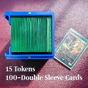 MTG, Flesh and Blood, TCG Deckbox - up to 115 double-sleeved deck OR 130  single-sleeved cards, fits minisnaps inside for equipment, Hobbies & Toys,  Toys & Games on Carousell