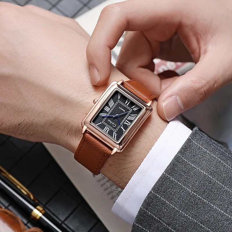 Louis quartz gold & silver wrist watch best sale
