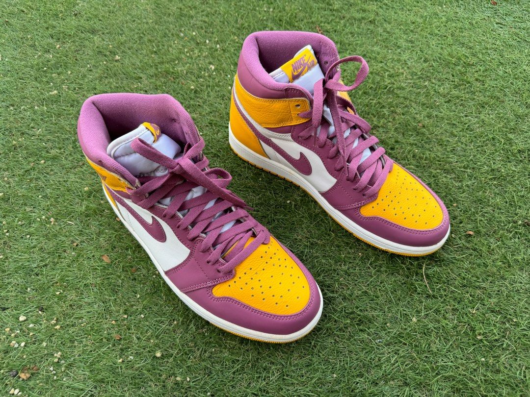 NIKE AJ1 MID RETRO OG BROTHERHOOD SNEAKER 9UK 10US Women s Fashion Footwear Sneakers on Carousell
