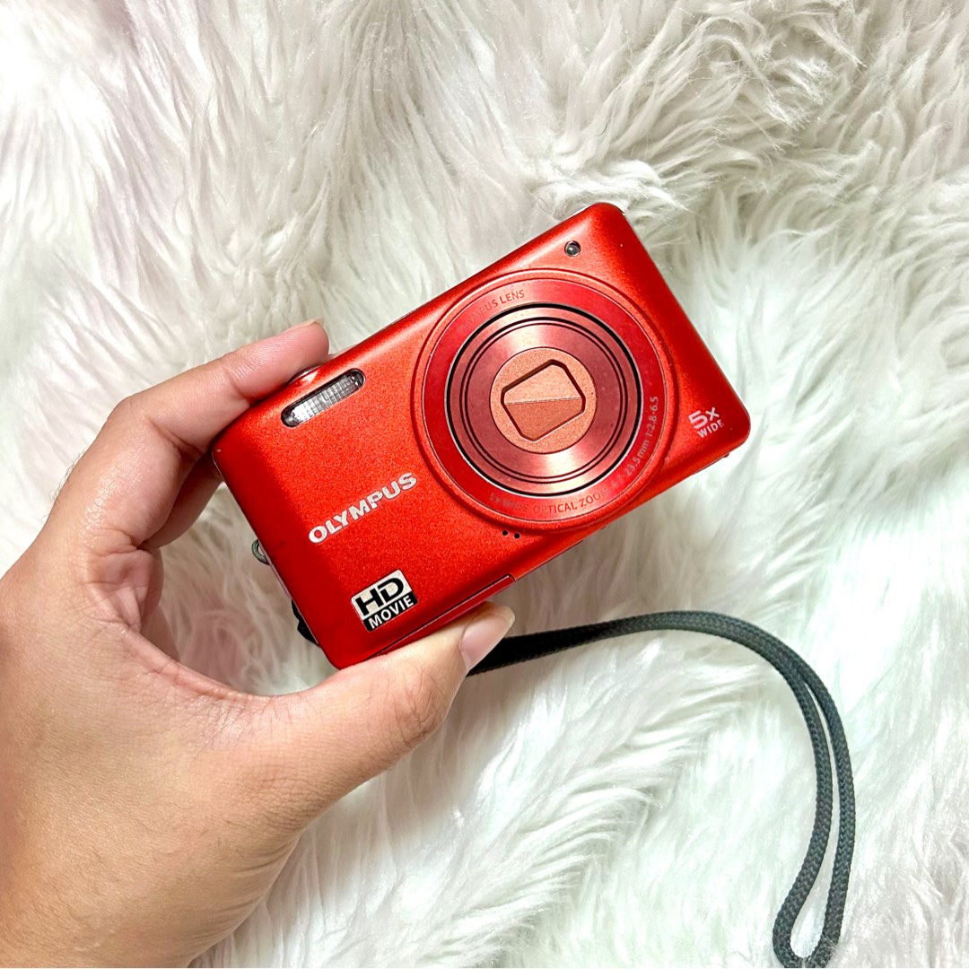 Vg Pocket Red Olympus VG-160 Red Digicam Digital Camera, Photography, Cameras on ...