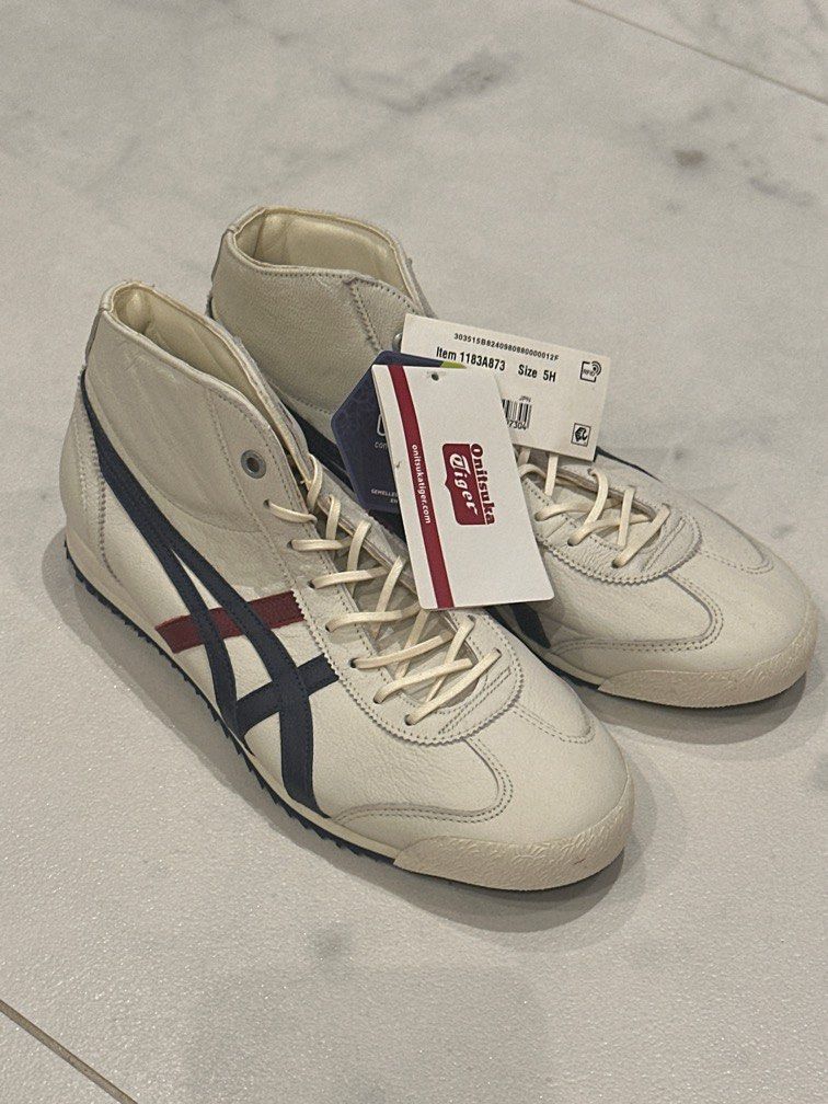 Onitsuka Tiger Unisex Mexico 66 SD MR High Top Casual Shoes Creamy 1183A873 Size38