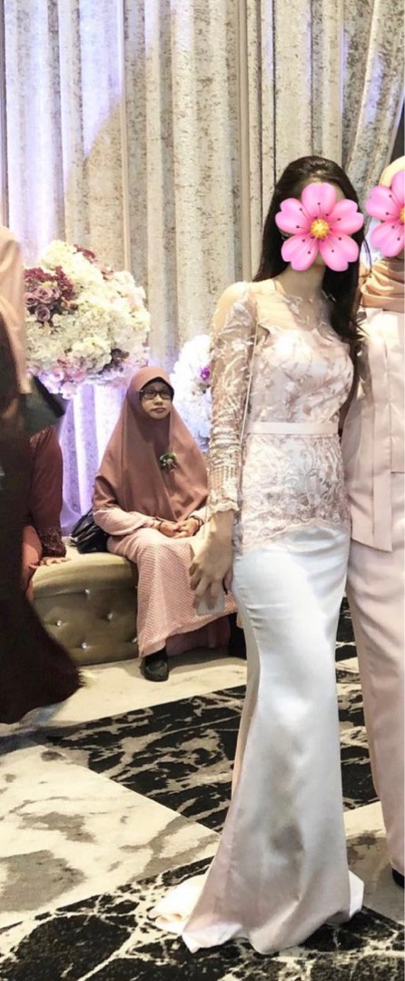 Peach Pink Evening Dress (RM150 RENT - 3 Days), Women's Fashion ...