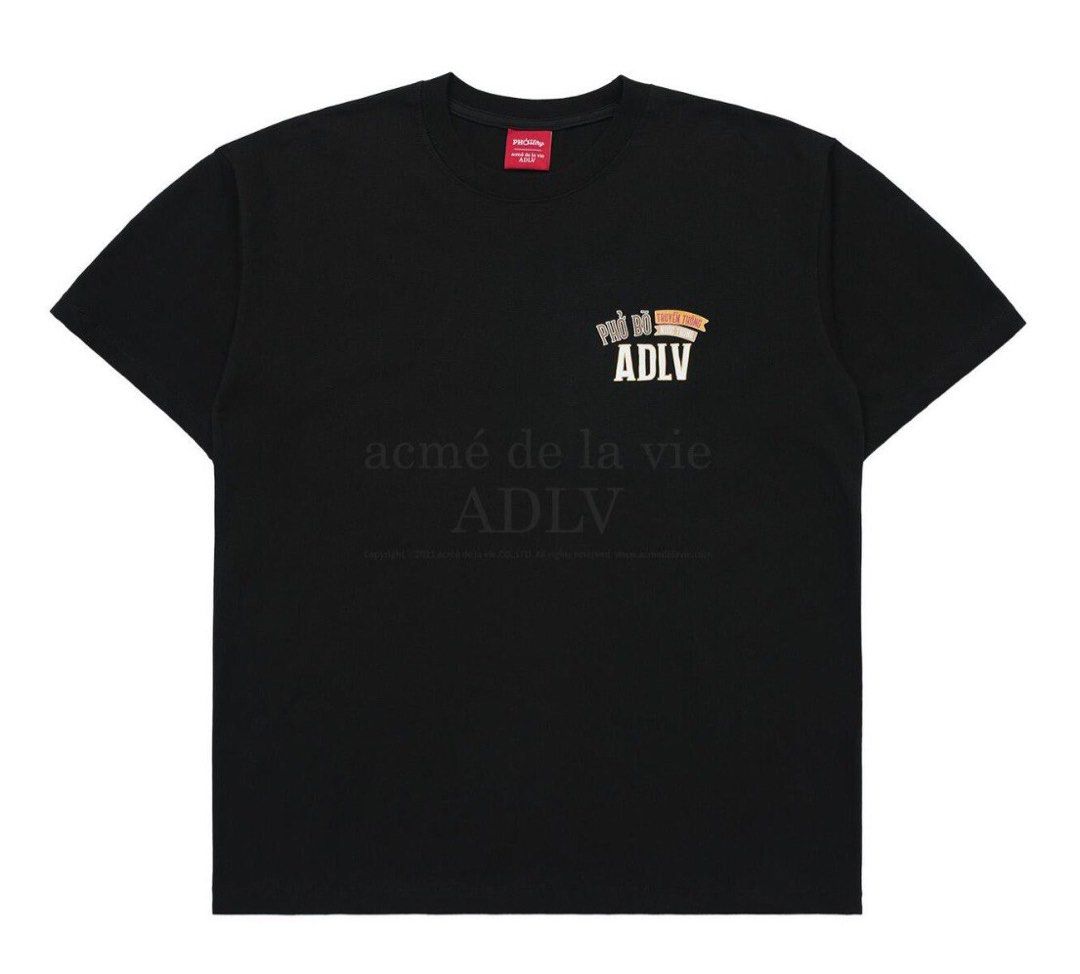 PHO STORY X ADLV ROAD SIGN BEAR SHORT SLEEVE T-SHIRT BLACK (SIZE