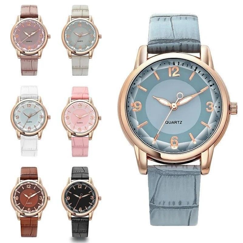 Ladies leather strap designer watches outlet
