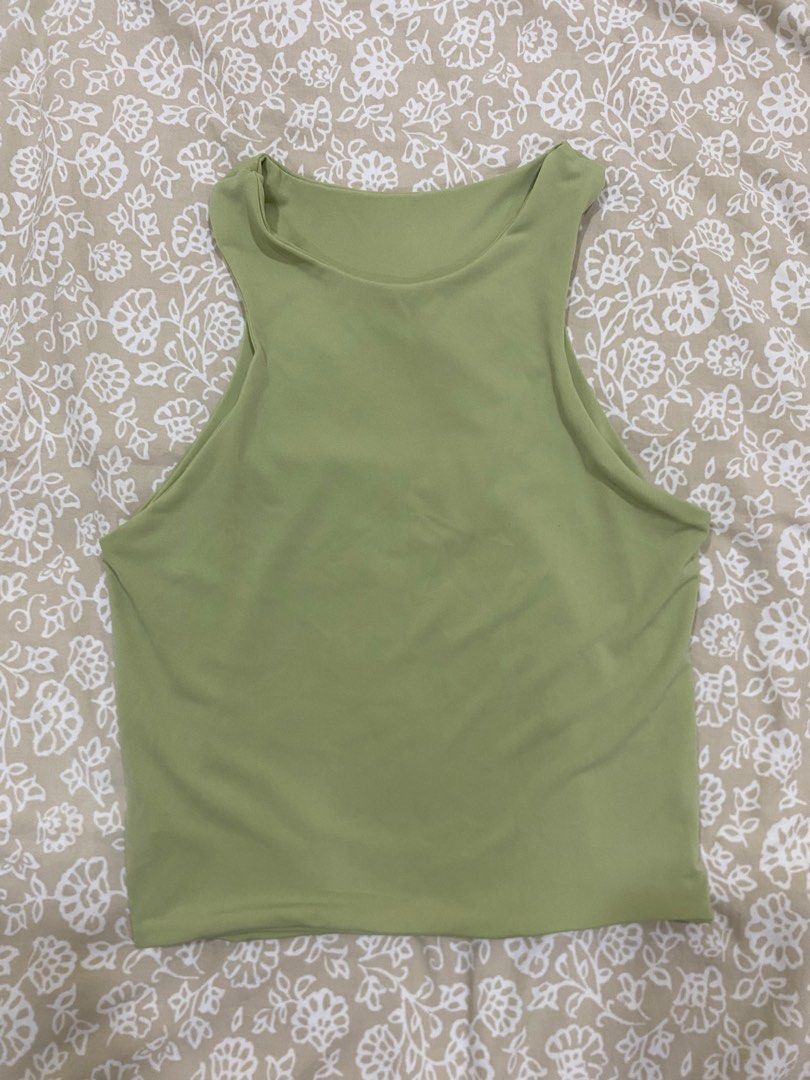 sage green halter top (Category: Sleeveless) located in Pasig City. Submitted by declutter890 (Listing ID 1311368725, Image 2). Description: .