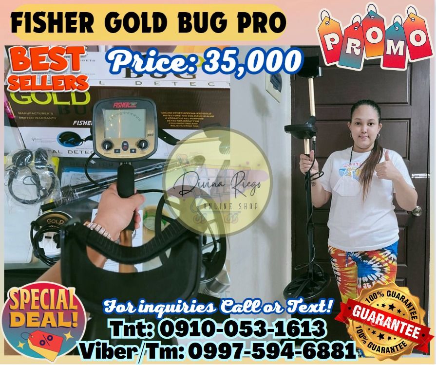 Scanner Metal Detector Gold Detector Available Now (Category: Construction Tools & Equipment) located in Caloocan City. Submitted by ayabheldiane-20162 (Listing ID 1311374554, Image 1). Description: 🌏 We Can Deliver Nationwide 👉 AP Cargo, LBC & Lalamove etc. ₱ 35,000.00 💥 Fisher Gold Bug Pro Scanner Metal and Gold Detector 📍 HURRRYYYY!!! ORDER NOW!!! & GET LESS DISCOUNT 📍 WE'RE ON SALE ❗️ ❗️ ❗️ Description. Threshold and gain adjustments. 1-