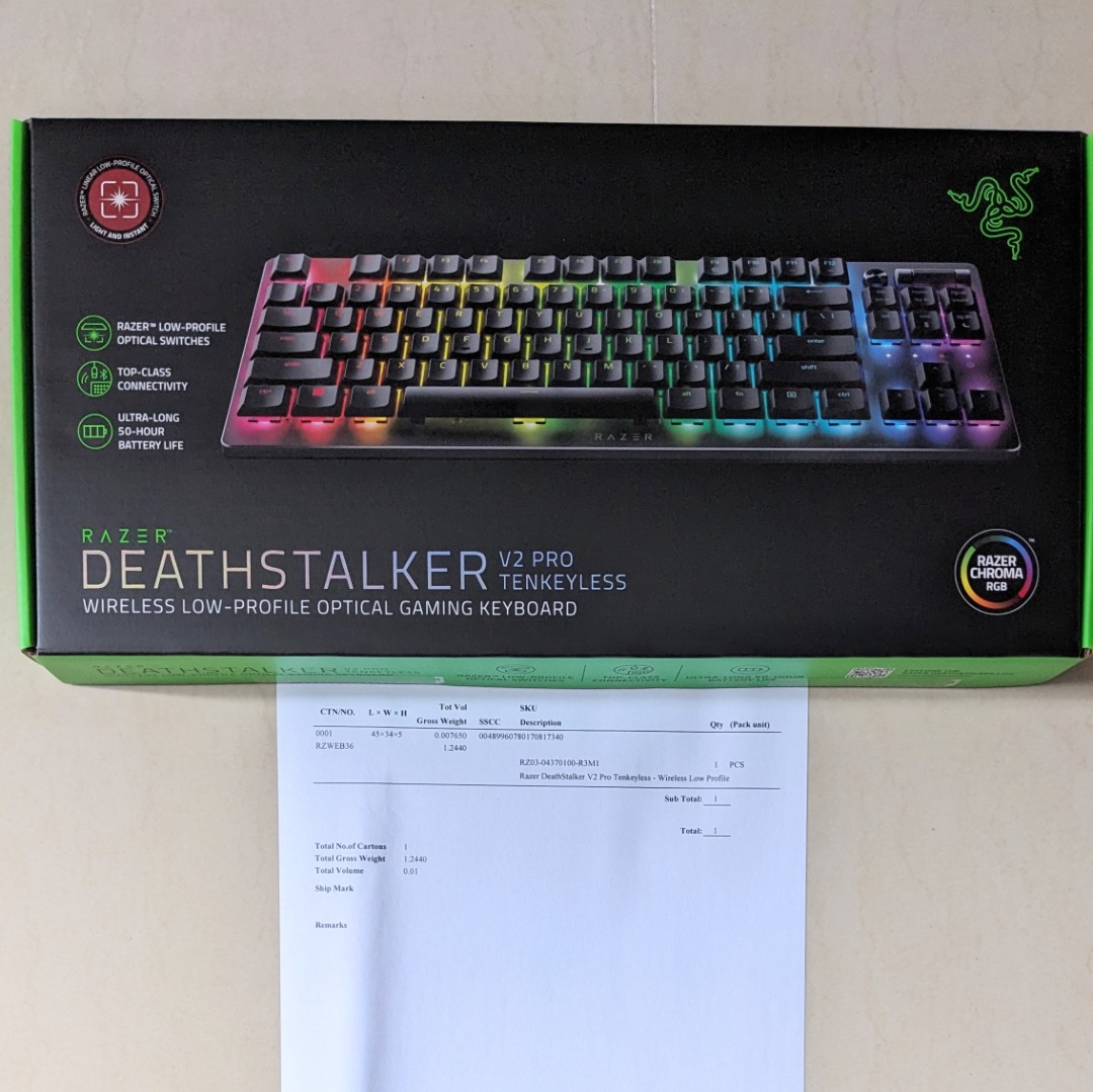 (SEALED & WARRANTY) RAZER Deathstalker V2 Pro TKL Wireless Low Profile ...