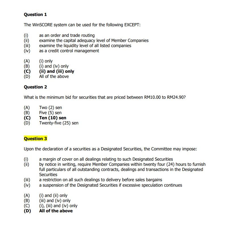 SIDC Module 6 & 7 Text Book and Examination Sample Question Set ...