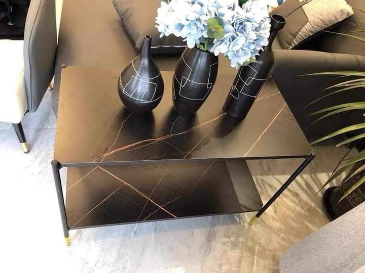Side Table 60x30x55cm (Category: Tables & Sets) located in Manila. Submitted by redonlineshop (Listing ID 1311374045, Image 1). Description: Side Table 02 60x30x55cm black marble white marble ₱700 ON HAND BRAND NEW Mode of Payment: Gcash,COD Same day delivery + Delivery Fee.