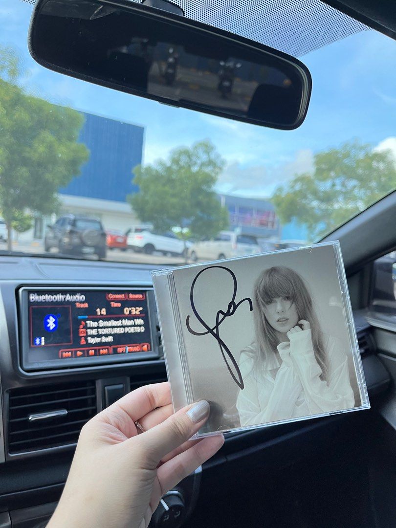 Signed TTPD by Taylor Swift (Category: Western Merchandise) located in Quezon City. Submitted by merch2go (Listing ID 1311405908, Image 2). Description: - bought from a reseller hence the price - selling at the same price i bought it for - no cracks/scratches, in perfect condition - price is fixed - these are the actual photos - onhand & ready to ship.