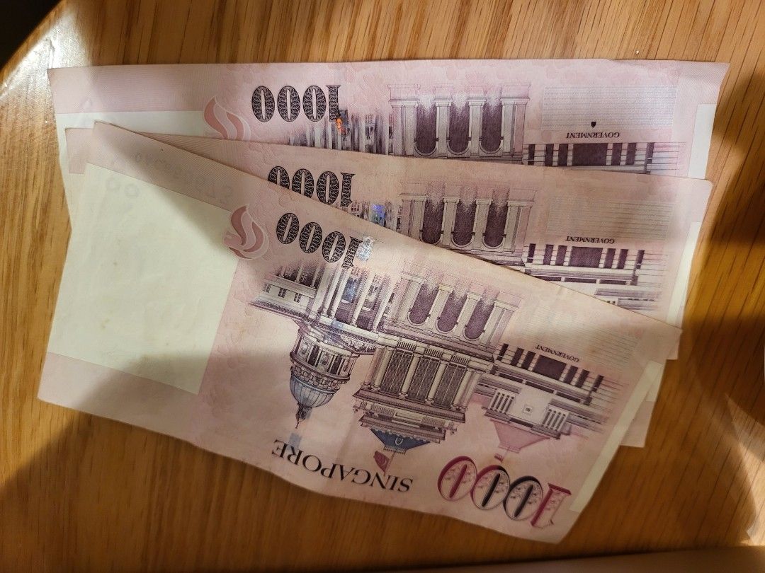 Singapore $1000 note, 1k note., Hobbies & Toys, Memorabilia ...