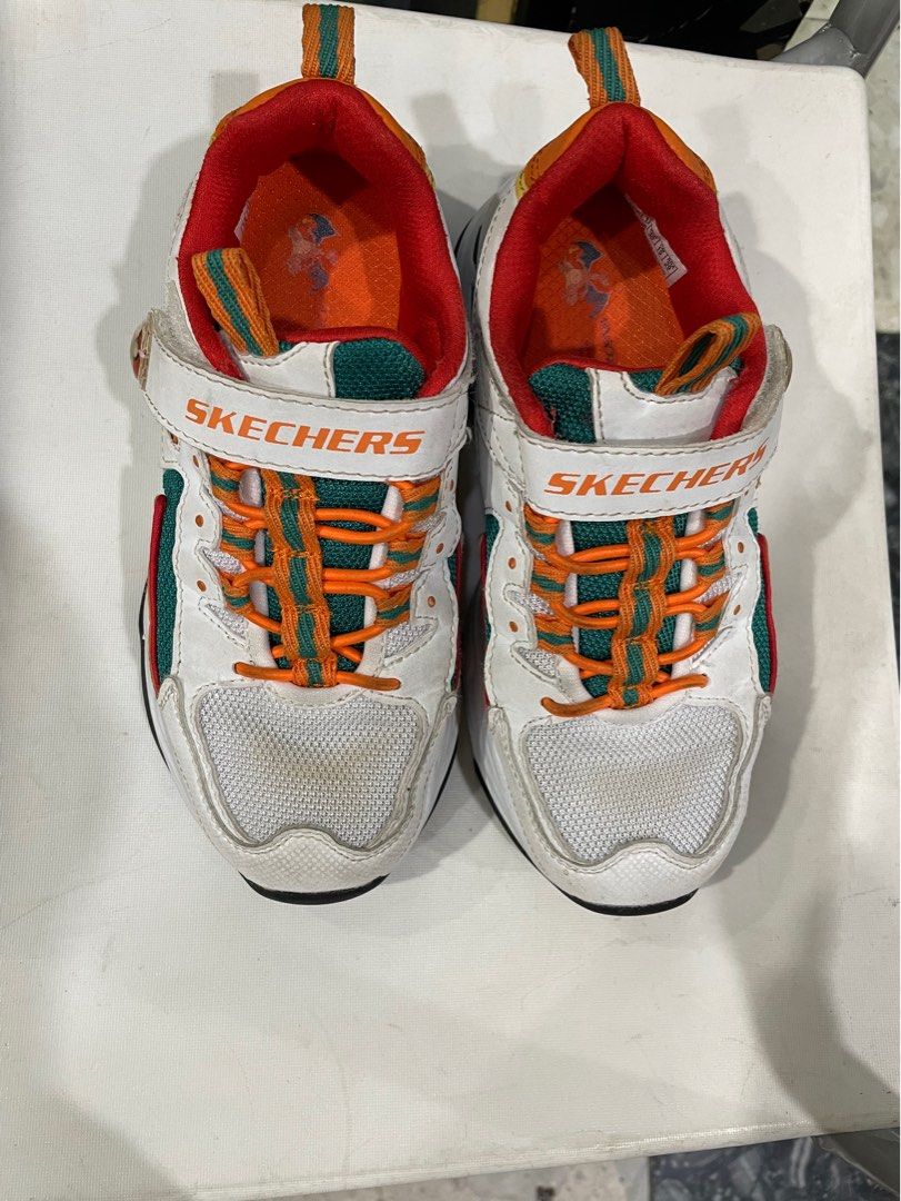 Orange skechers discount