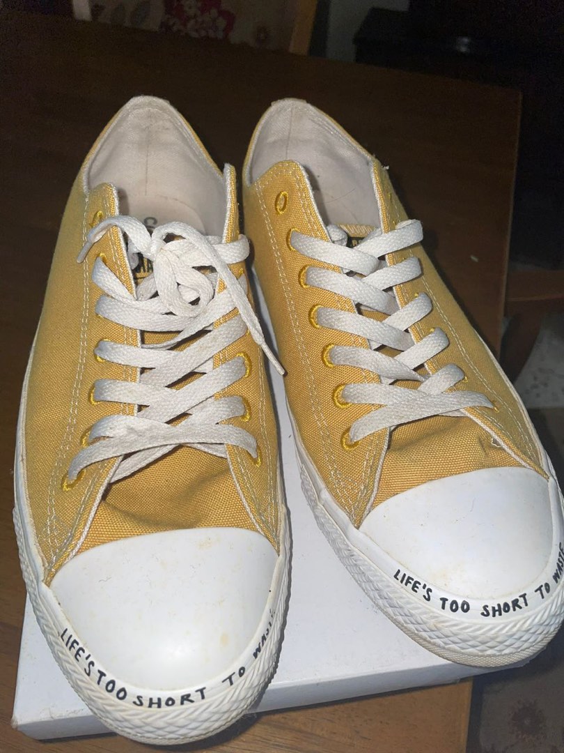 SOB CONVERSE Life s Too Short To Waste low cut Men s Fashion Footwear Sneakers on Carousell