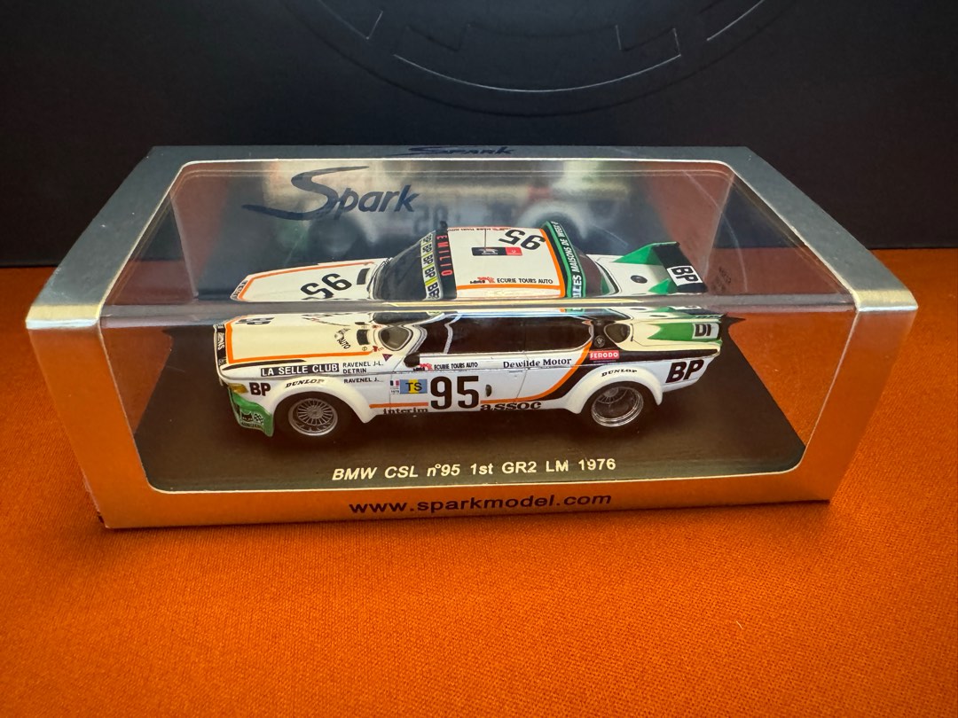 Spark Model S1569 1:43 BMW CSL n'95 1st GR2 LM 1976, 興趣及