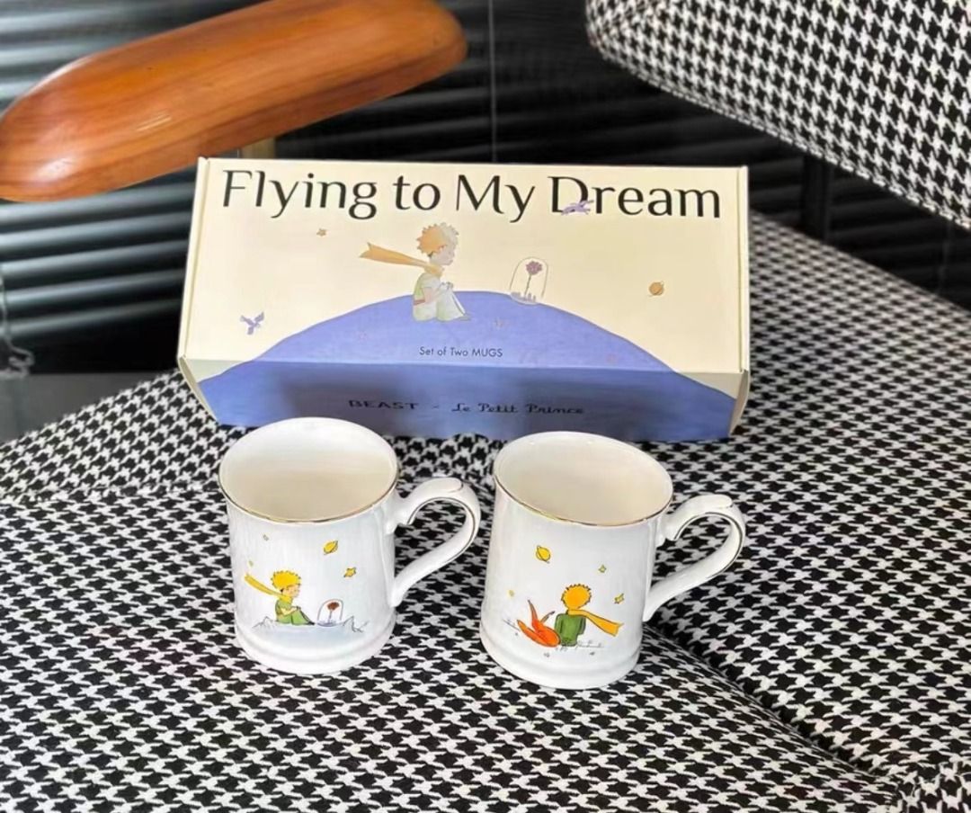 The Beast野獸派小王子全新馬克杯一對, 傢俬＆家居, 廚具和餐具, 廚水杯、水壺- Carousell