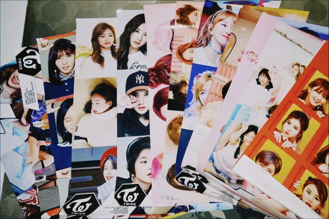 TWICE POSTER (Category: K-Wave Merchandise) located in Valenzuela. Submitted by tekitooo (Listing ID 1311443286, Image 1). Description: TWICE POSTERS - SK Bought - Issue: Wrinkled at the bottom/side part of the poster - RFS: Declutter.