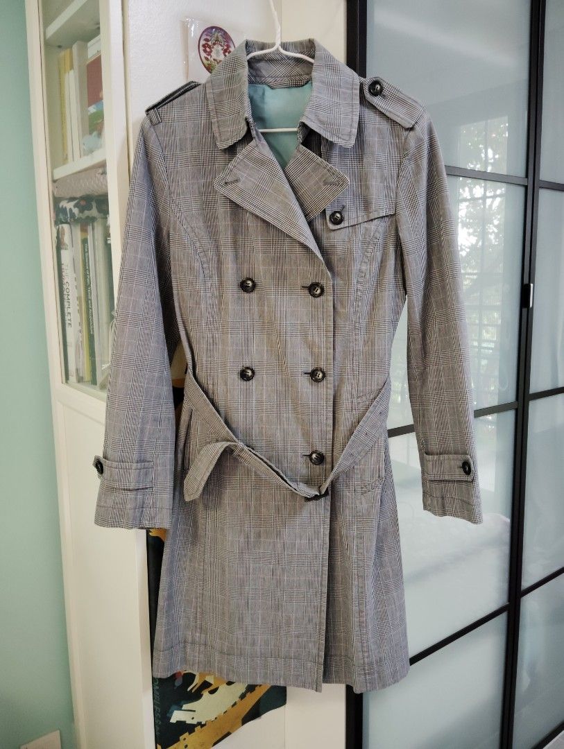 Slim fit trench coat sale