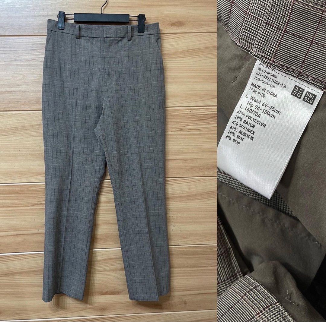 Uniqlo plaid trousers outlet
