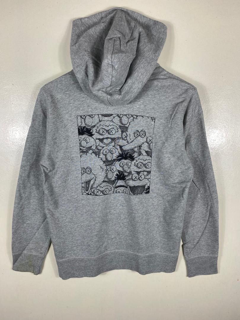 Uniqlo X Kaws X Sesame Street Hoodie Sweatshirt Women s Fashion Tops Longsleeves on Carousell