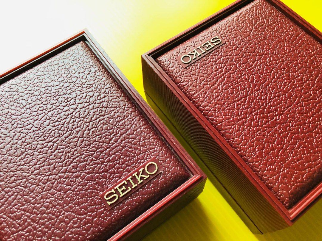 Vintage seiko watch box hot sale