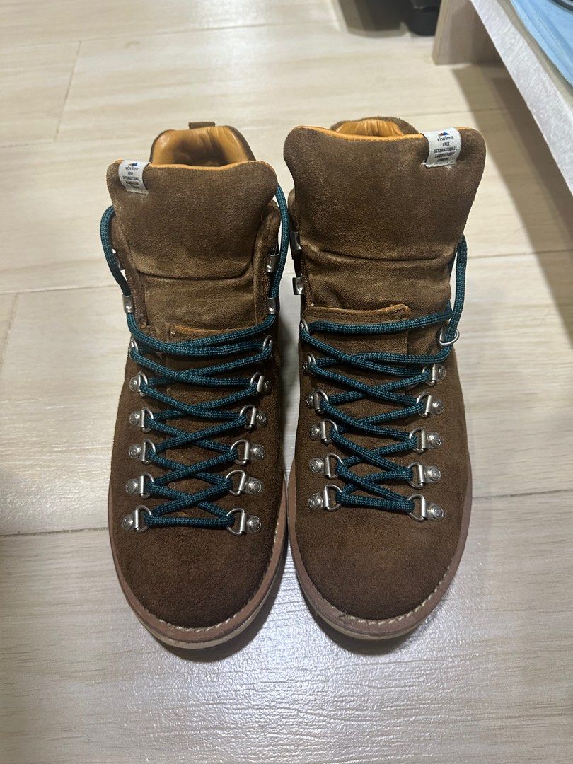 近乎全新visvim Serra brown us8 鞋底冇蝕鞋袋鞋盒full set, 名牌, 鞋 