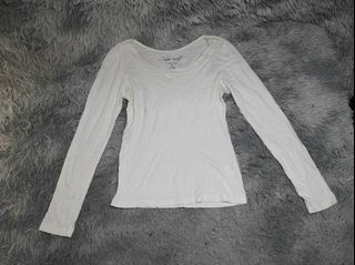 White Plain Long Sleeves Shirt