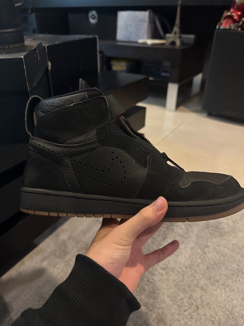 WTS Jordan 1 retro high zip Black Gum Men s Fashion Footwear Sneakers on Carousell