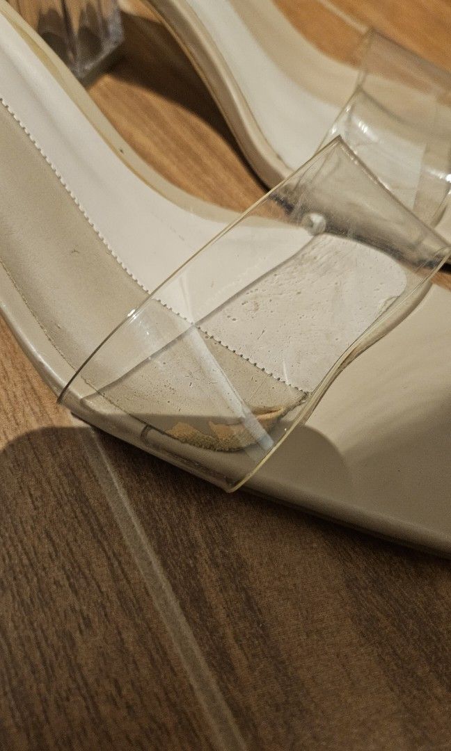 Zara glass slipper/sandals (Category: Heels) located in Quezon City. Submitted by iemjoyceee (Listing ID 1311450904, Image 2). Description: .