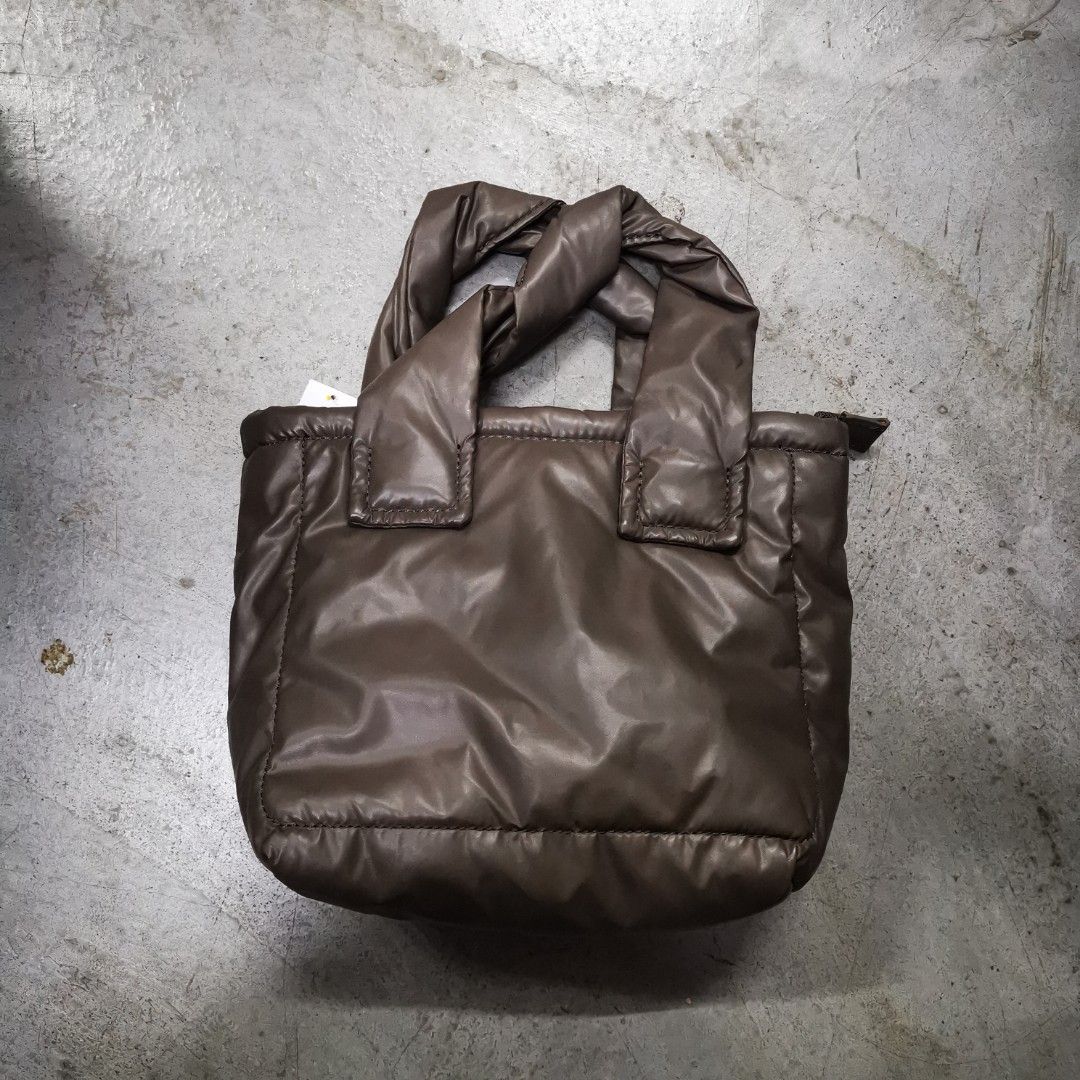 Zara quilted tote bag on sale
