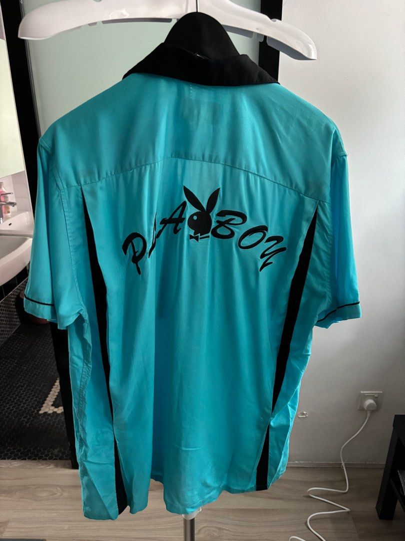 100 AUTHENTIC REPOST Supreme Playboy Bowling Shirt Men s Fashion Tops Sets Tshirts Polo Shirts on Carousell