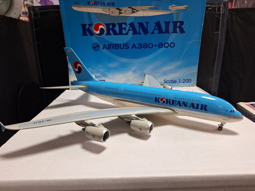1/200 JC Wings 大韓航空A380 飛機模型, 興趣及遊戲, 玩具& 遊戲類 