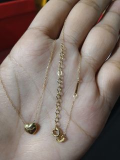 18k saudi gold necklace vca 1.1g
