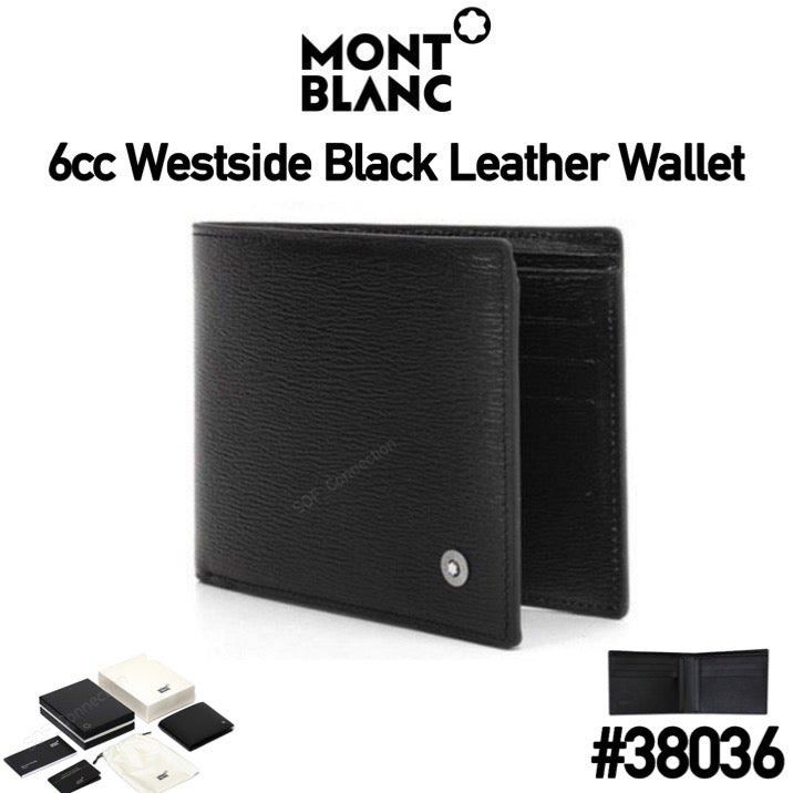 6cc Wallet 38036 Montblanc Westside Black Leather Wallet Men s Fashion Watches Accessories Wallets Card Holders on Carousell
