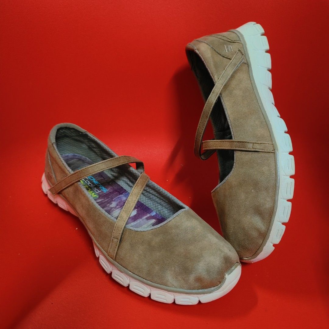 7UK SKECHERS EZ FLEX 3.0 MARY JANE LEATHER Women s Fashion Footwear Flats on Carousell