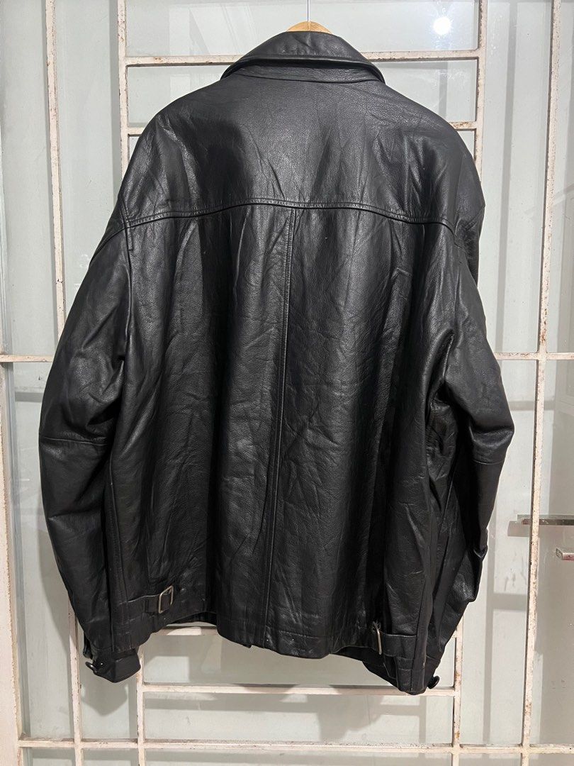 old gap leather jaket 90s OVY Vintage 90's Gap Blue Jeans Brown