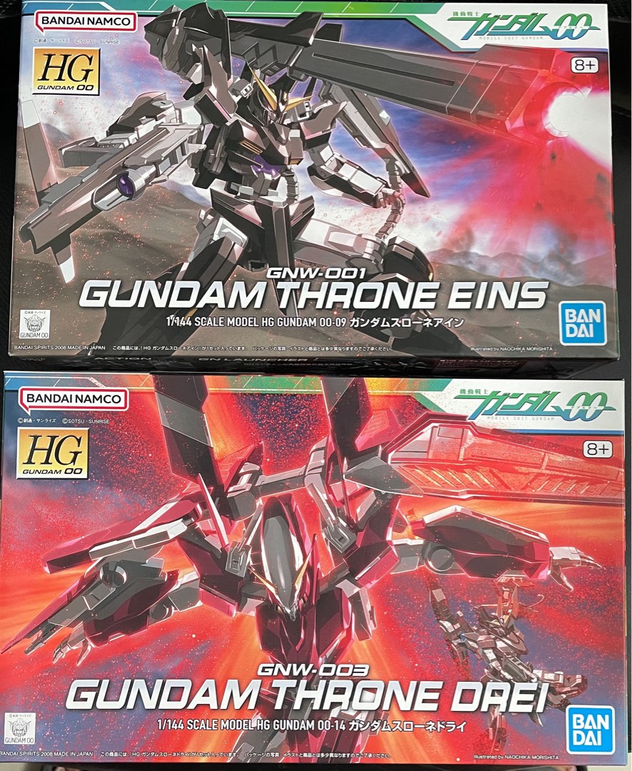全新未開 BANDAI HG 高達00 座天使 斯洛尼一型 + 斯洛尼三型 斯洛湼 GNW-001 + GNW-003 GUNDAM ...