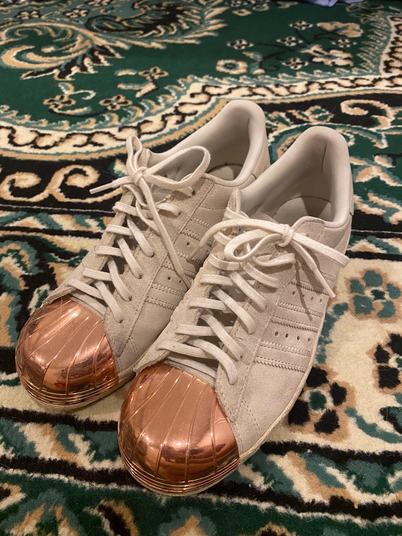 Metal toe rose gold superstar hotsell