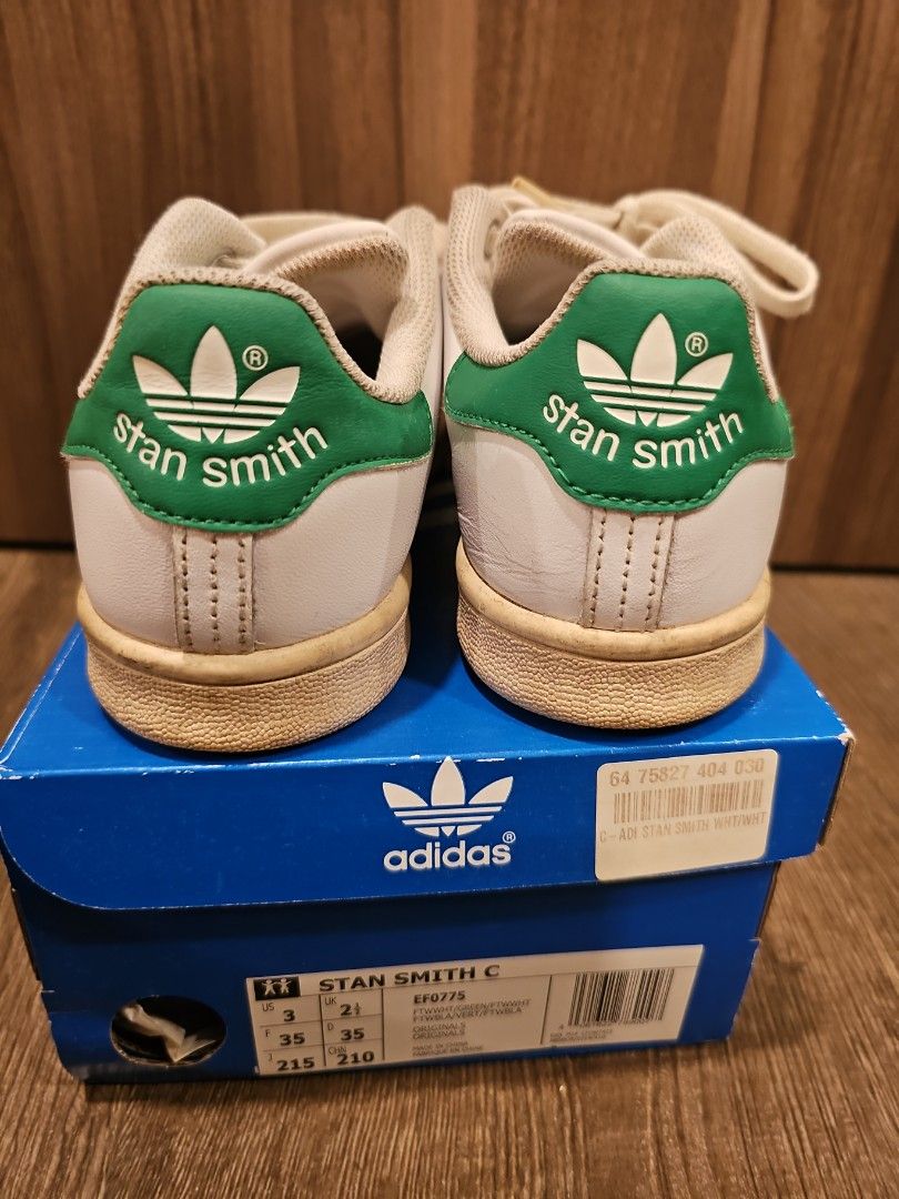 Adidas Stan Smith Green Boys Kids Unisex