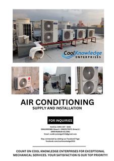 AIRCONDITIONING SYSTEM CAN SUPPLY AND INSTALLATION NATIONWIDE