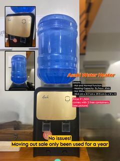 Asahi Water Heater with free water bottles