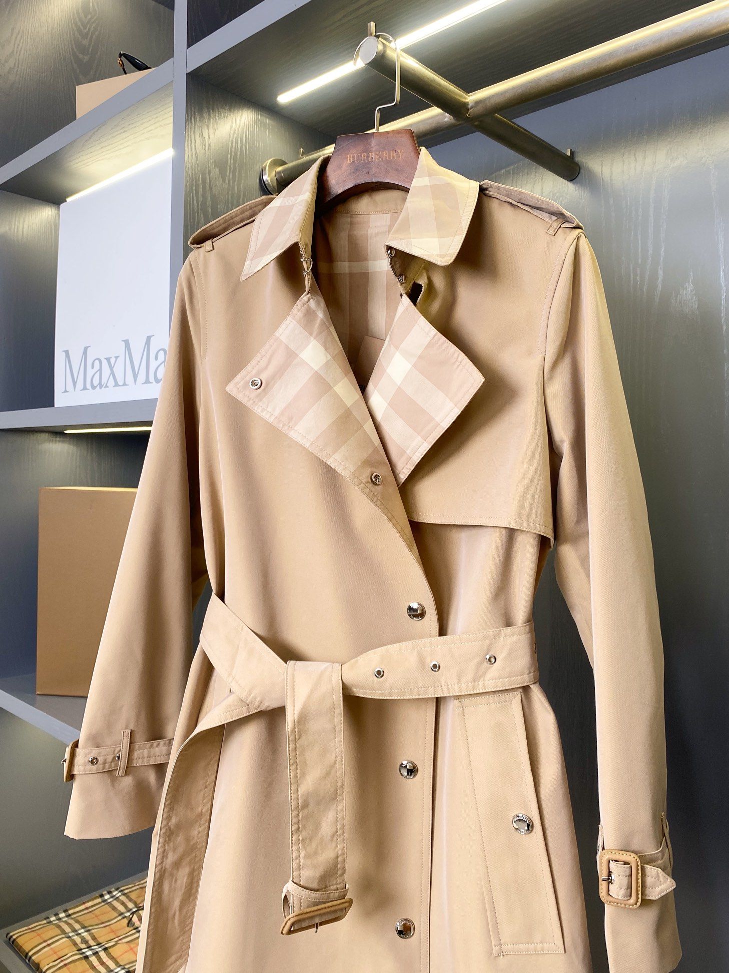 Authentic Burberry plaid cotton gabardine trench coat Women s Fashion Coats Jackets and Outerwear on Carousell