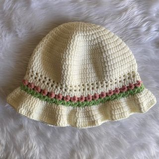 [AVAILABLE  ONHAND] Tulips crochet bucket hat