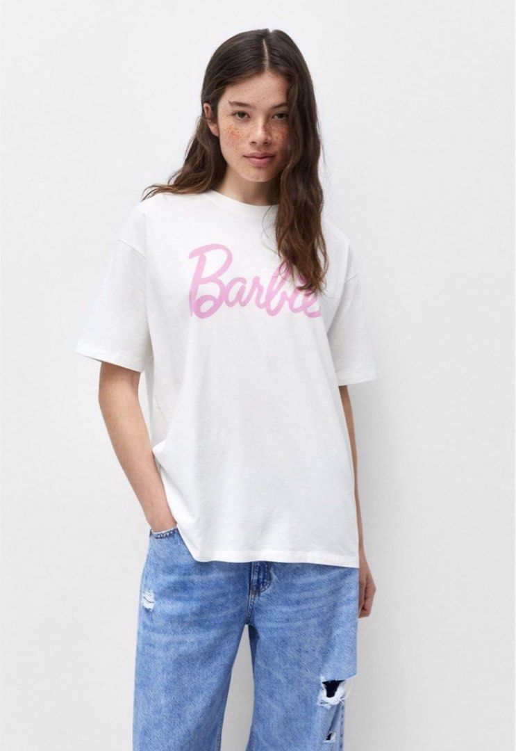 T shirt barbie pull and bear clearance