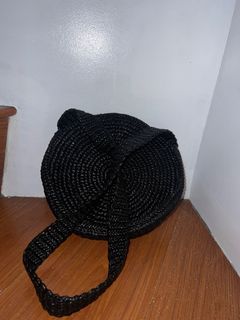 Black local weaved bag