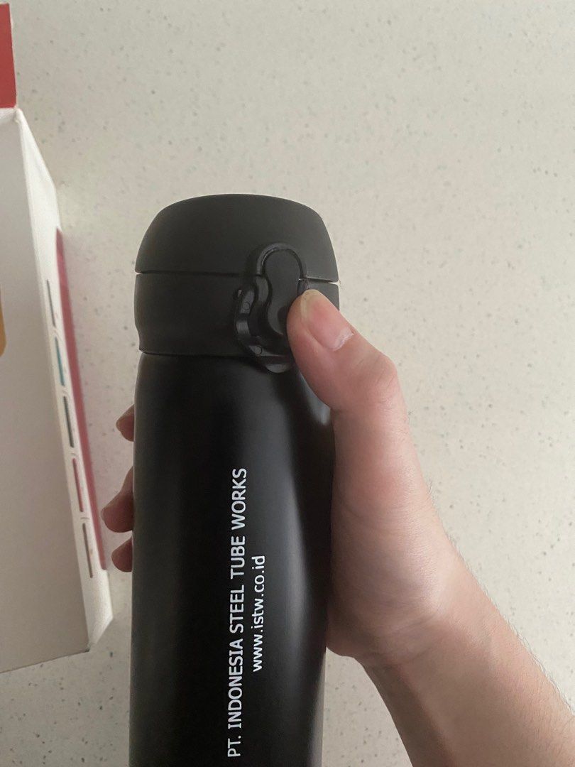 Botol Minum Vacuum Flask Stainless Bottle Hitam