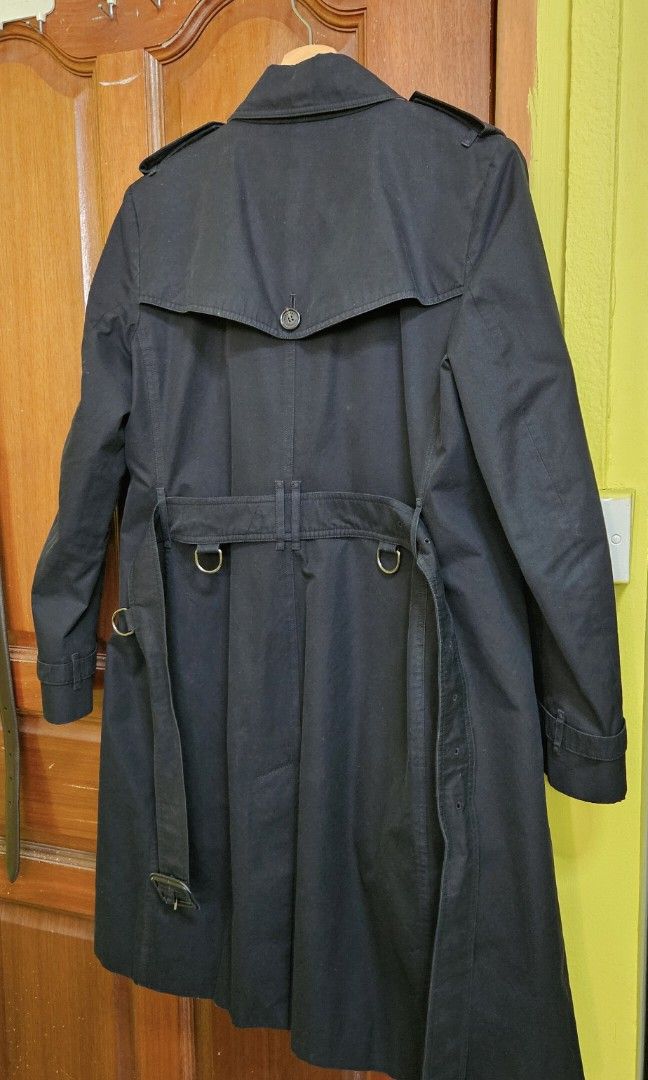 Burberry Prorsum Black Trench Coat Made in UK