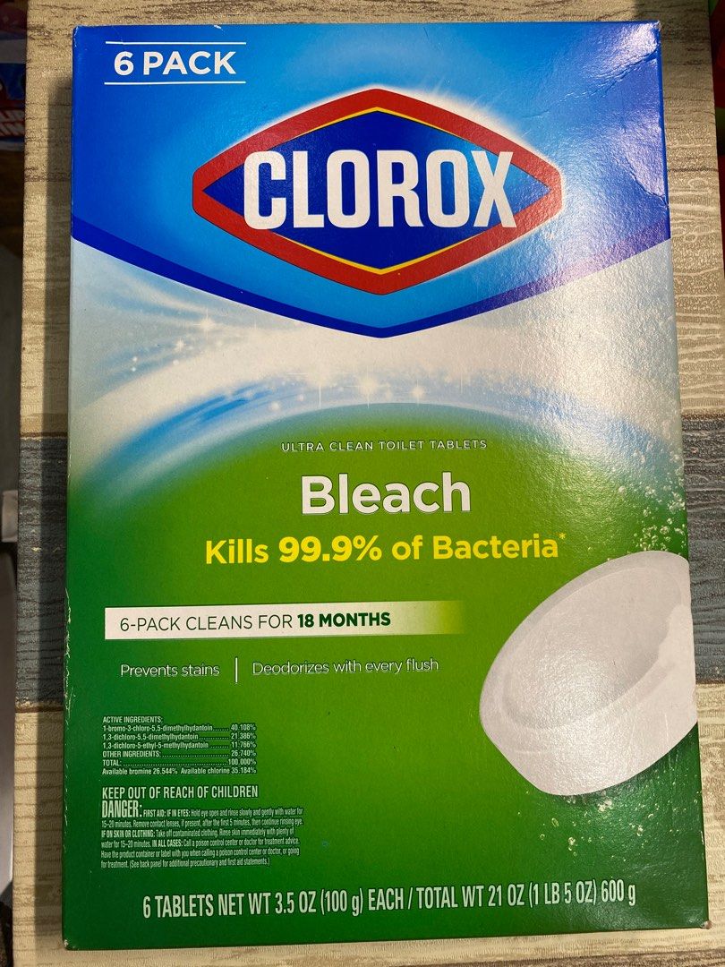 Clorox Bleach Toilet Tablets, 傢俬＆家居, 家居清潔及護理用品, 清潔工具 Carousell