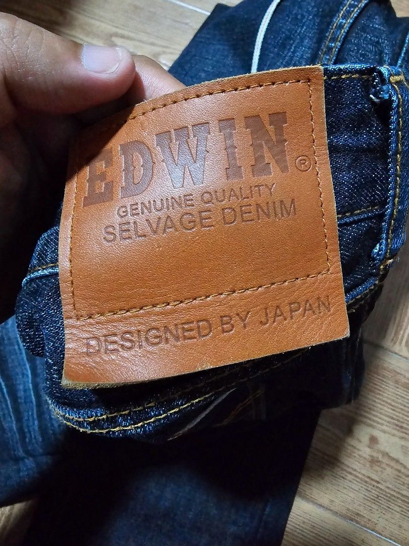 EDWIN (Category: Jeans) located in Singapore. Submitted by justsellar (Listing ID 1306856058, Image 3). Description: Edwin Selvage Slim Straight denim for sale. Got it as a gift. I put it on like 2 times only. Like new. Size 30..