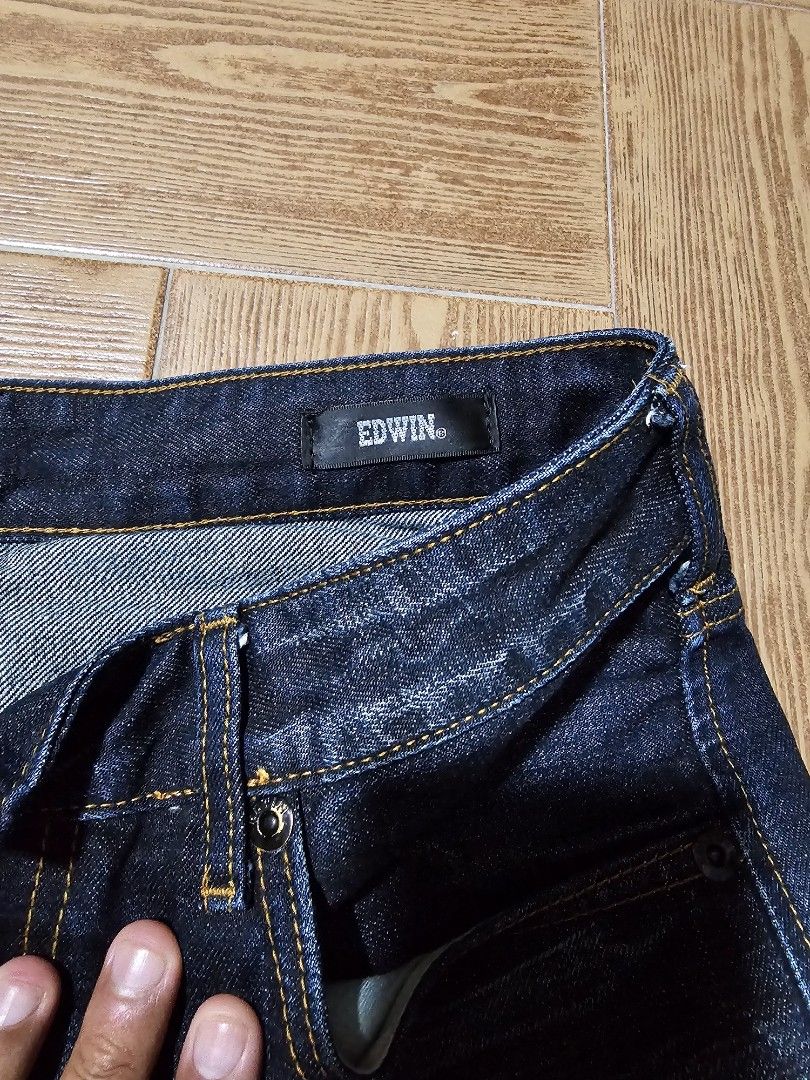 EDWIN (Category: Jeans) located in Singapore. Submitted by justsellar (Listing ID 1306856058, Image 8). Description: Edwin Selvage Slim Straight denim for sale. Got it as a gift. I put it on like 2 times only. Like new. Size 30..